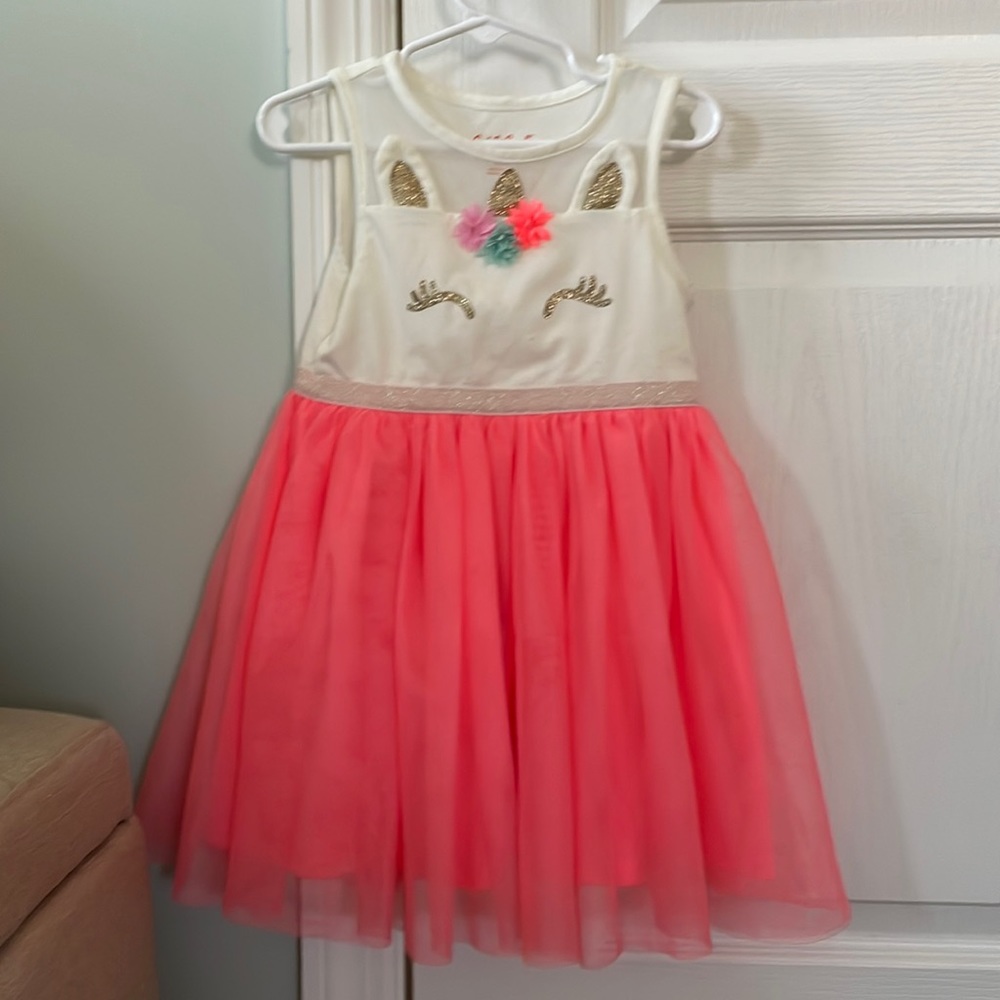3t Unicorn tulle dress